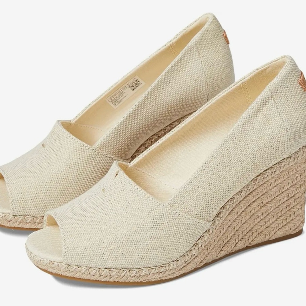 Toms  Michelle Canvas Wedge Sandal NWT in original box Tom’s